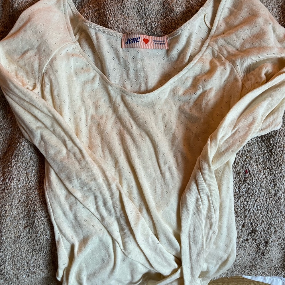 Lykke Wullf / Jem swan top in butter size small